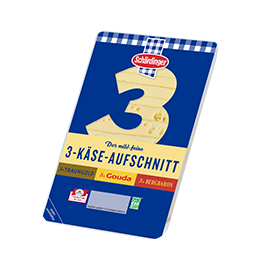 Das Bild zeigt den Schärdinger 3 Käse Aufschnitt