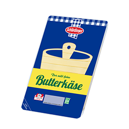 Das Bild zeigt den Schärdinger Butterkäse in Scheiben