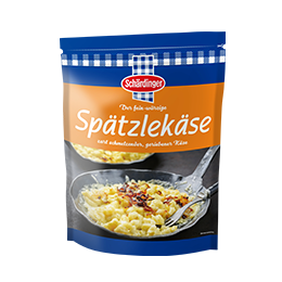 Das Bild zeigt den Schärdinger Spätzlekäse gerieben