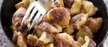 Käseschmarren mit Apfel-Mohnsauce