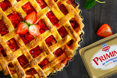 Erdbeer-Rhabarber-Kuchen