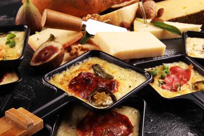 Raclette: Speck-Feigen-Gratinado