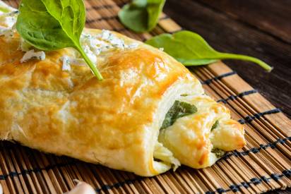 Saftiger Spinatstrudel