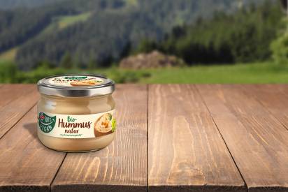 Bio Hummus Natur im Glas