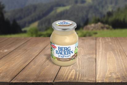 SRD Bergbauern Cappuccino Joghurt im Glas 450g Header