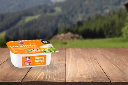 Das Bild zeigt den Schärdinger Cremetopfen