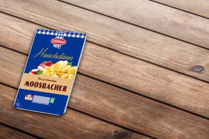 Das Bild zeigt den Schärdinger Moosbacher in Scheiben