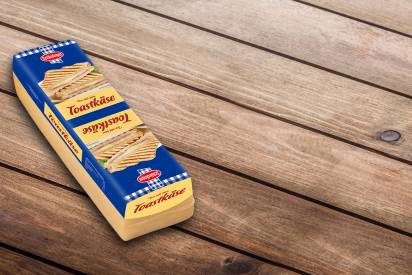 Das Bild zeigt die Schärdinger Toastkäse Stange