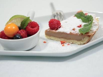 Tarte mit Schokotraumcreme und Chilifrüchten Teaser