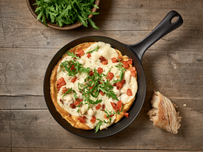 Tomaten-Mozzarella-Omelett