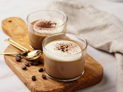 Das Bild zeigt das Schärdinger Protein Traum Coffee-Cream Dessert