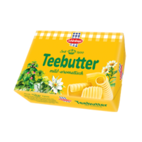 Das Bild zeit die Schärdinger Teebutter aus Sauerrahm