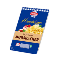 Das Bild zeigt den Schärdinger Moosbacher in hauchdünnen Scheiben