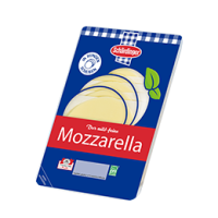 Das Bild zeigt den Schärdinger Mozzarella in Scheiben