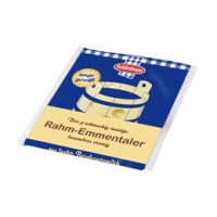 Das Bild zeigt den Schärdinger Rahm-Emmentaler im 200g Stück