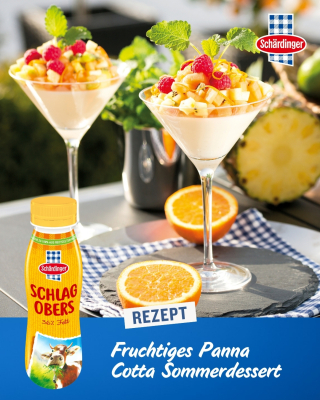 Fruchtiges Panna Cotta Sommerdessert